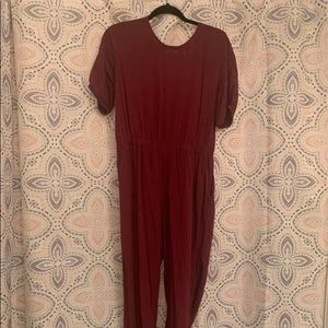 Maroon Jumpsuit